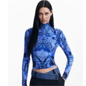 Desigual Blue Long Sleeve Top
